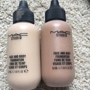 Mac face and body foundation in C1 and C7